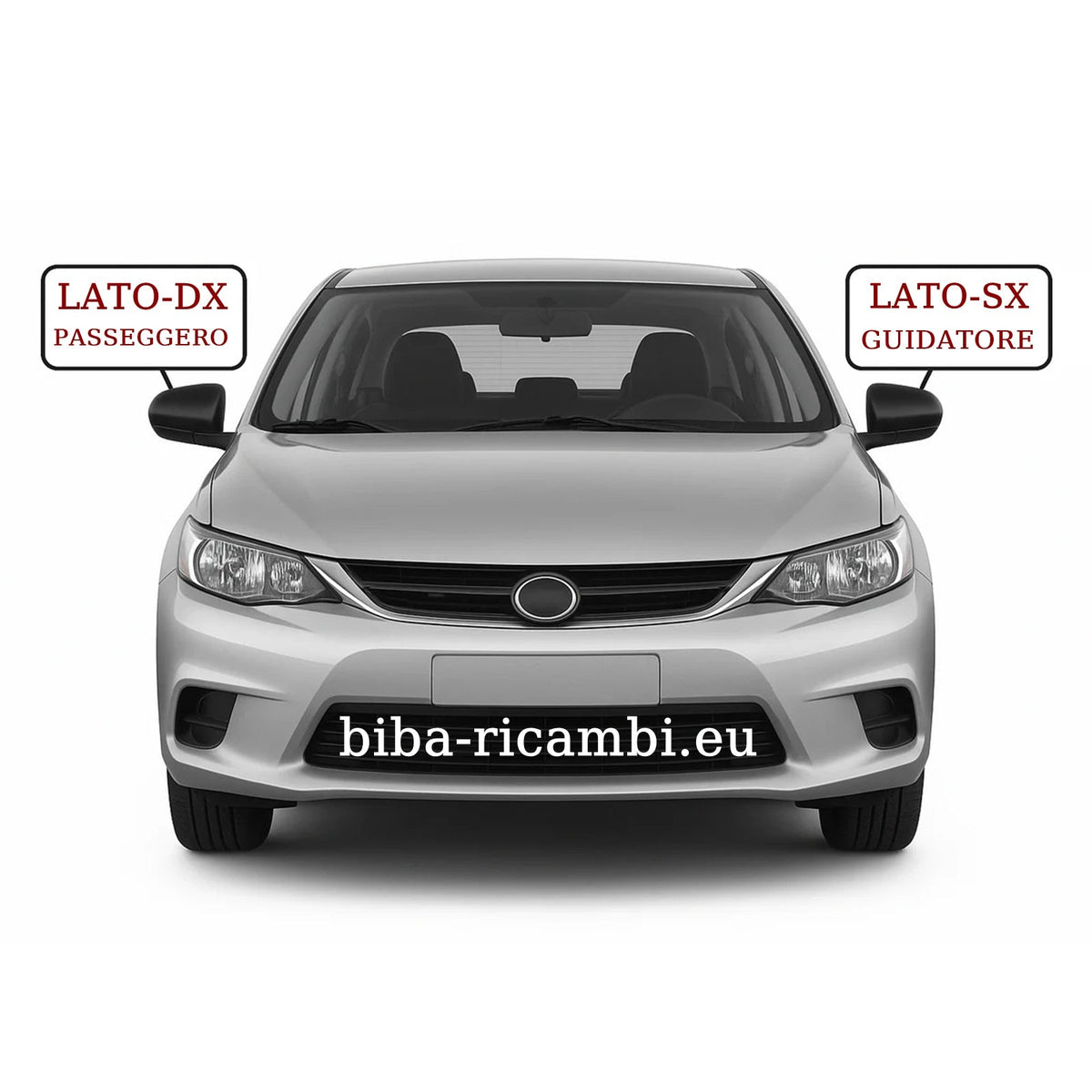 Vetro Specchio Retrovisore Lato DX Per Toyota Auris I (E15) dal 2006-2012 - BIBA-RICAMBI