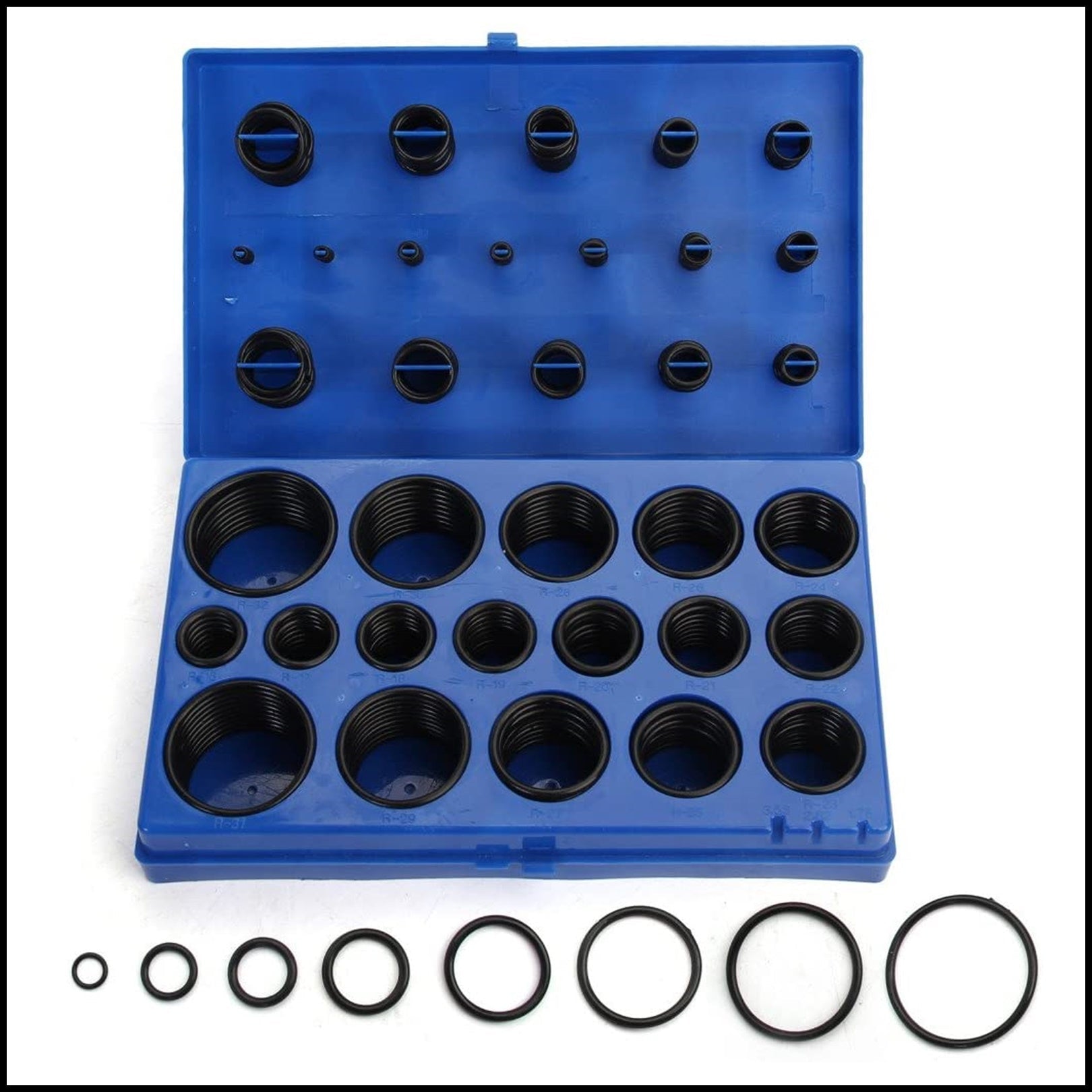 A. ASSORTIMENTO 419 PEZZI O-RING DIAMETRO Ø 3-50 MM BIBA-RICAMBI