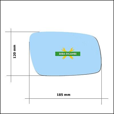 Specchio Adesivo Asferico Blue Lato Passeggero Per Vw Phaeton solo dal 02-10 BIBA-RICAMBI