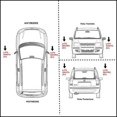 Indicatori Frecce Laterali a led Tuning Land Rover Freelander II (L359) 72106-1 BIBA-RICAMBI