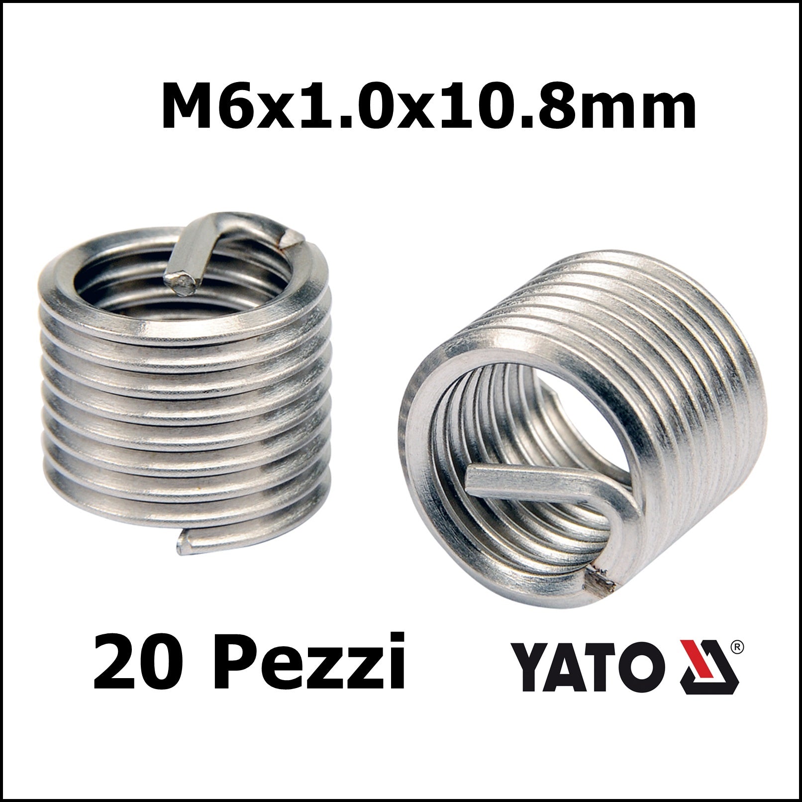 G. FILETTI RIPORTATI 20 PEZZI M6x1.0x10.8mm BIBA-RICAMBI