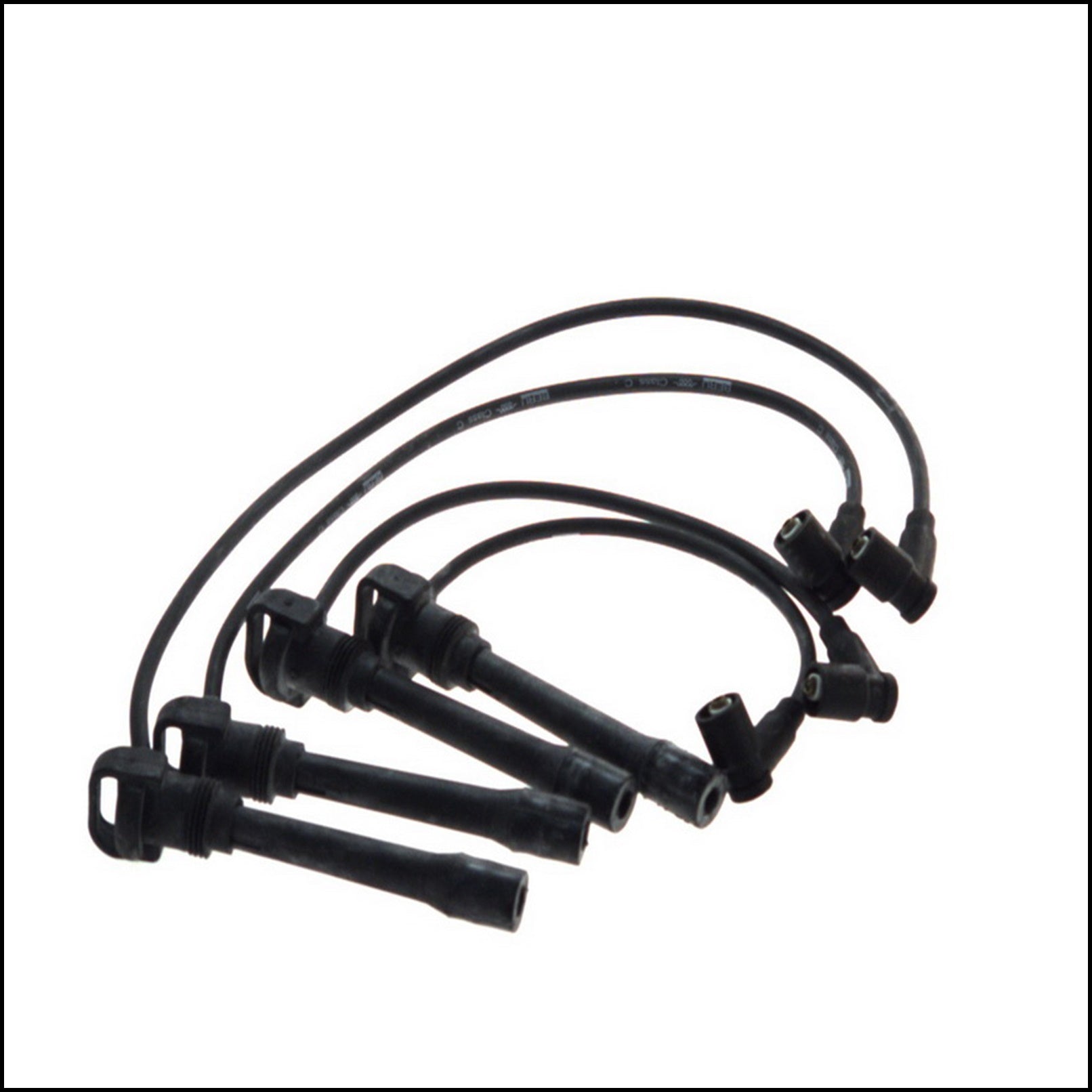 Kit 4 Cavi Candele Accensione Per Fiat Punto dal 1999-2003 BIBA-RICAMBI