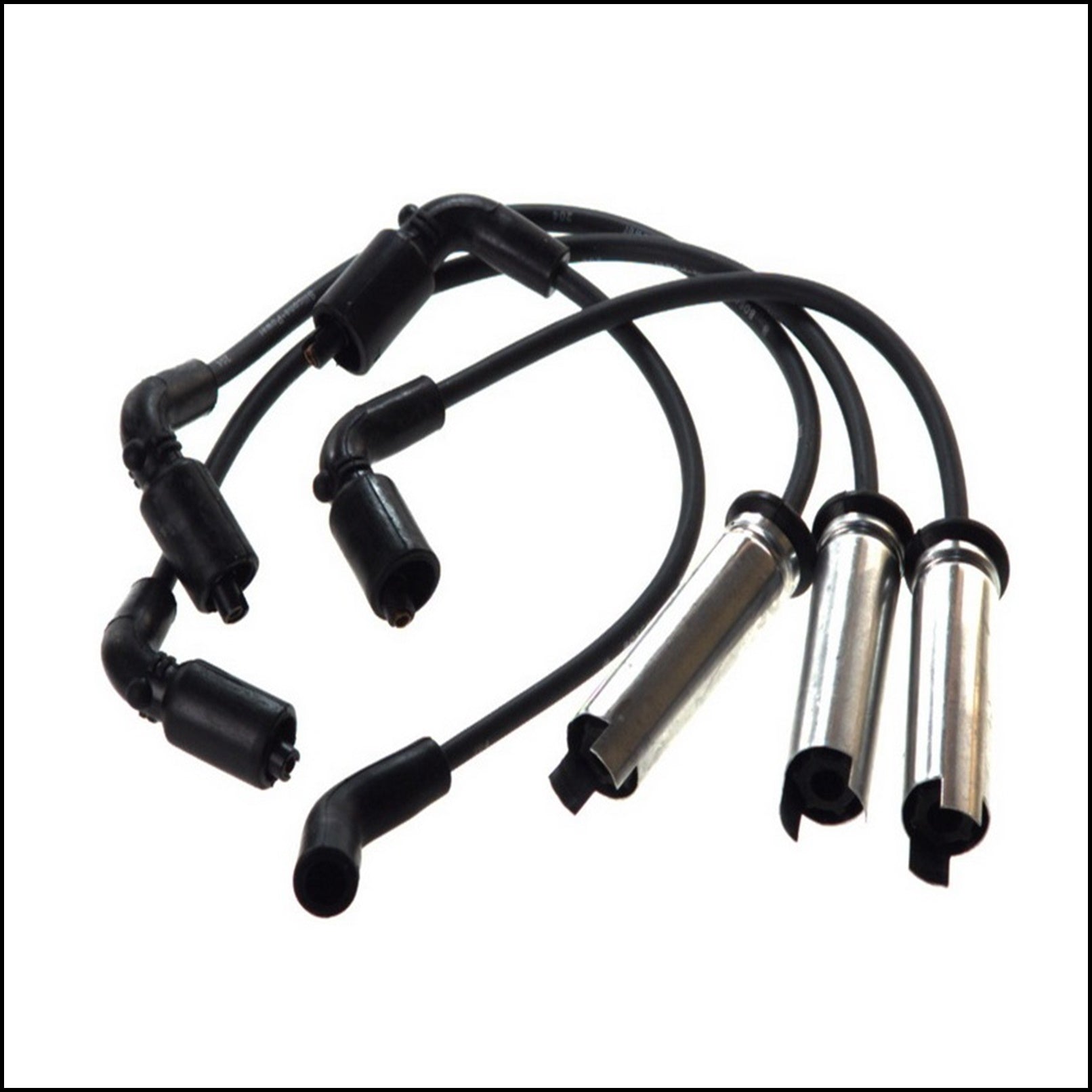 Kit 4 Cavi Candele Accensione Per Daewoo Kalos dal 2002-2005 BIBA-RICAMBI
