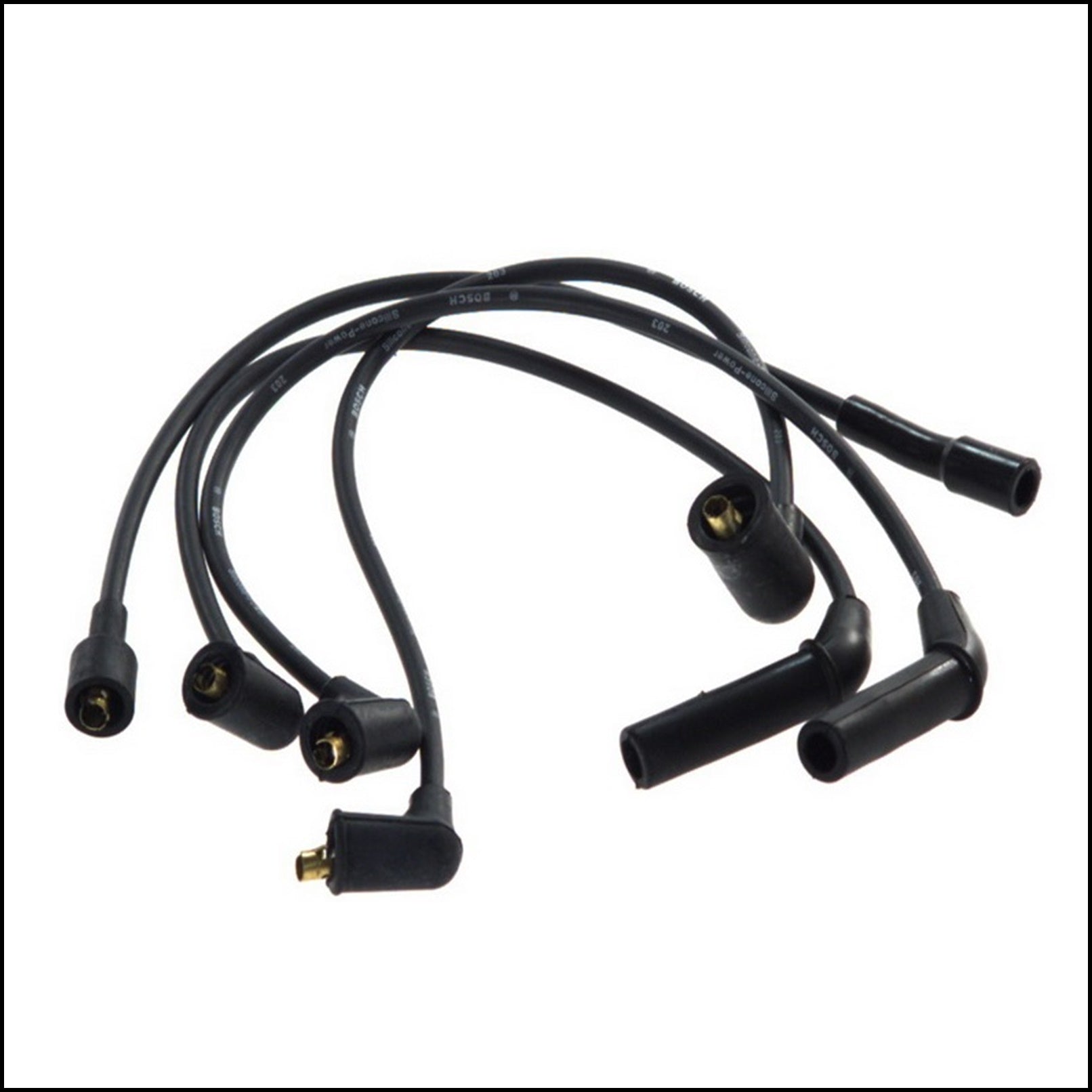 Kit 4 Cavi Candele Accensione Per Daewoo Tico dal 1995-2000 BIBA-RICAMBI