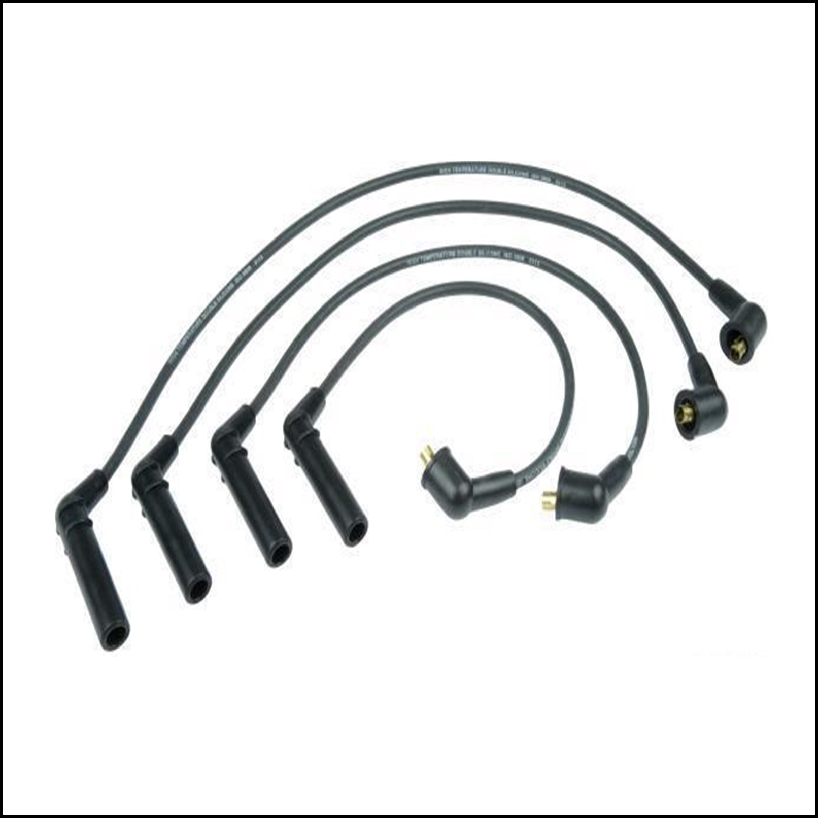 Kit 4 Cavi Candele Accensione Per Mitsubishi Colt dal 1995-2000 BIBA-RICAMBI