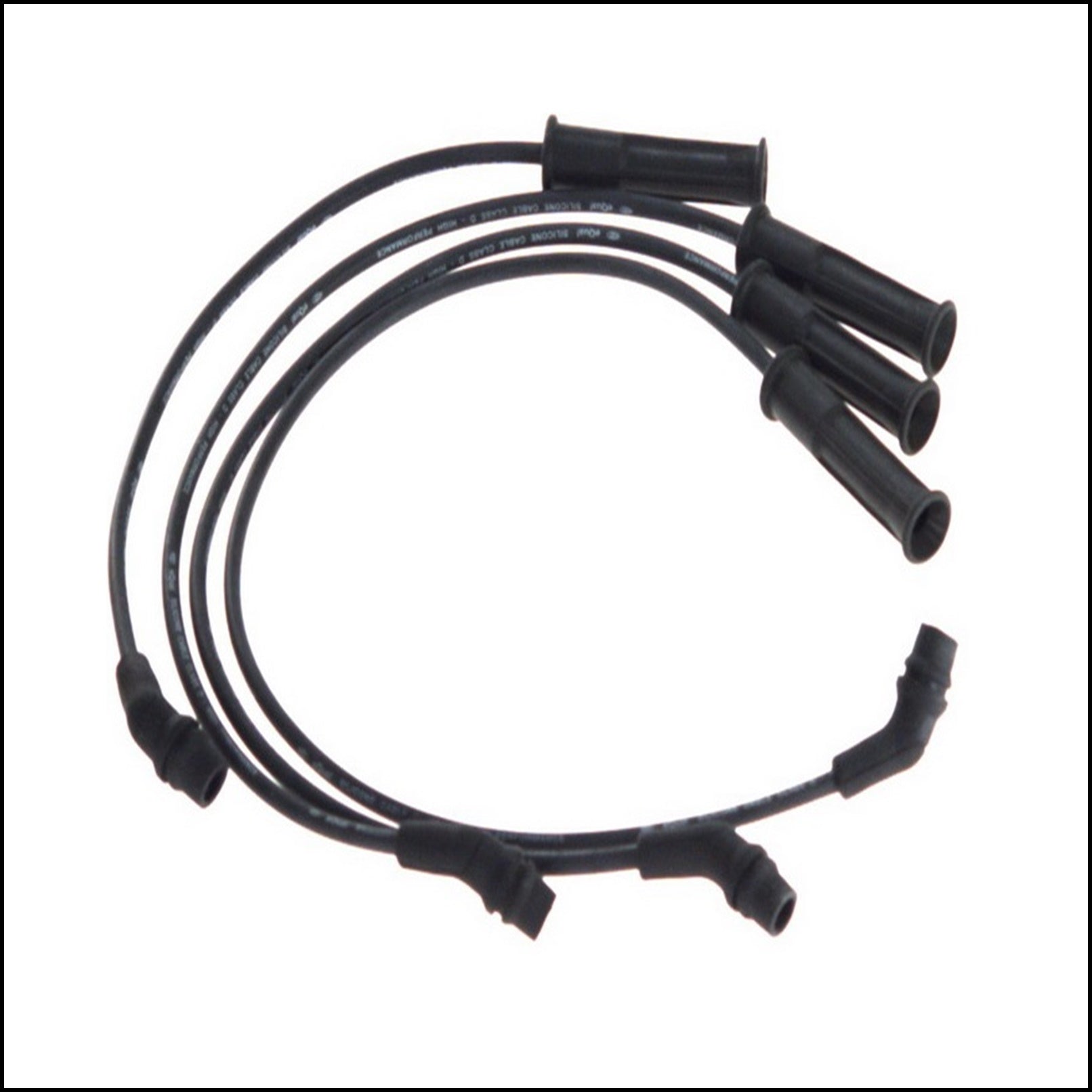 Kit 4 Cavi Candele Accensione Per Renault Megane dal 1996-1999 BIBA-RICAMBI