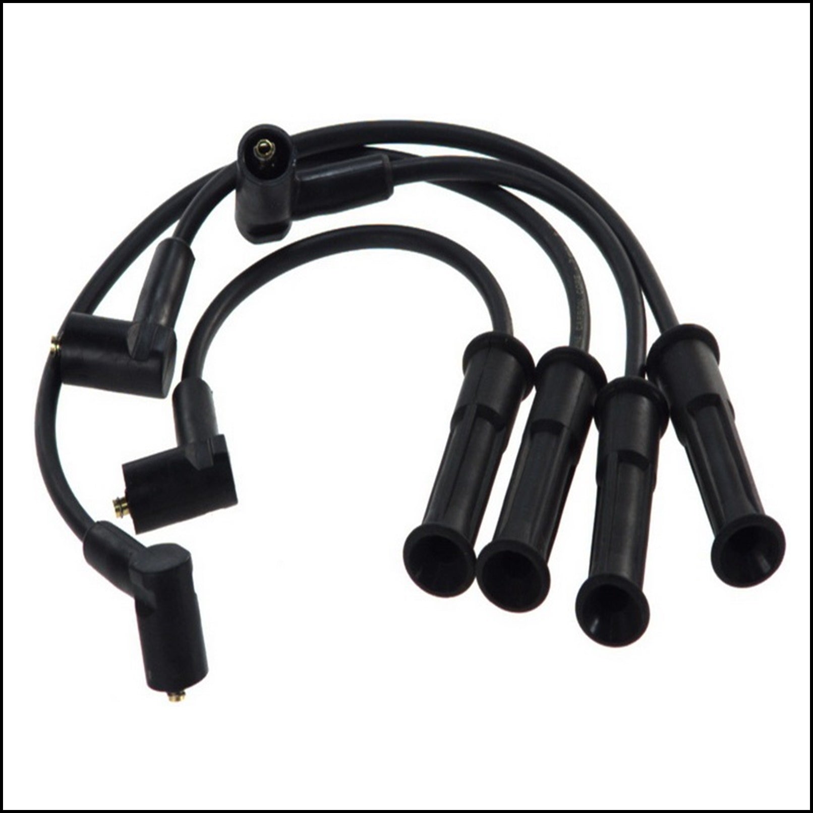 Kit 4 Cavi Candele Accensione Per Renault Clio II dal 1999-2007 BIBA-RICAMBI