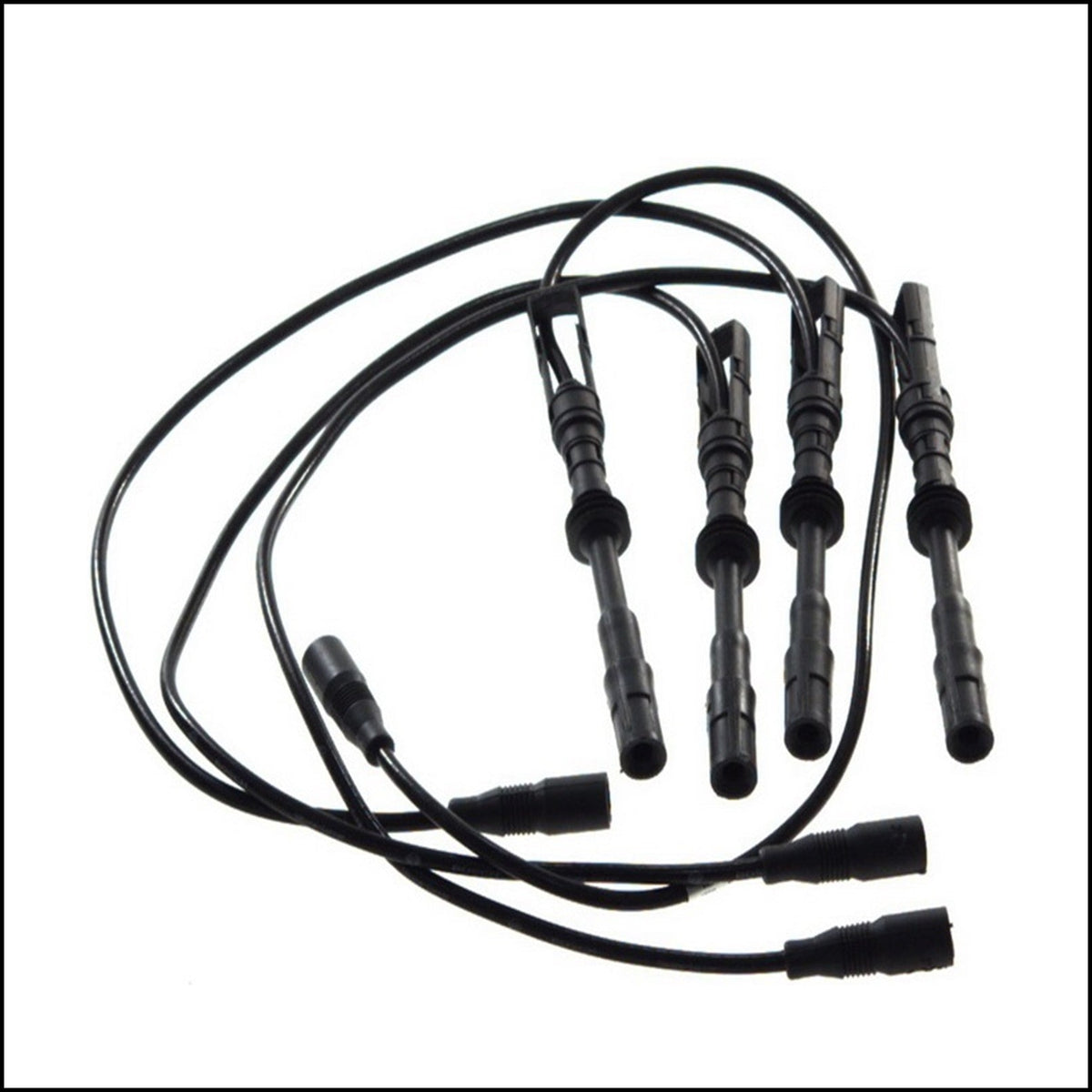 Kit 4 Cavi Candele Accensione Per Audi A3 dal 1996-2001 BIBA-RICAMBI