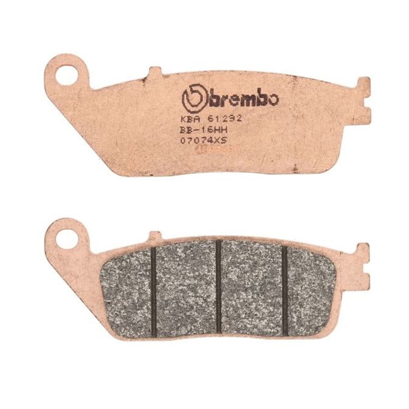Kit 2 Pastiglie Freno Moto Anteriori | Posteriori Brembo art.07074XS BIBA-RICAMBI
