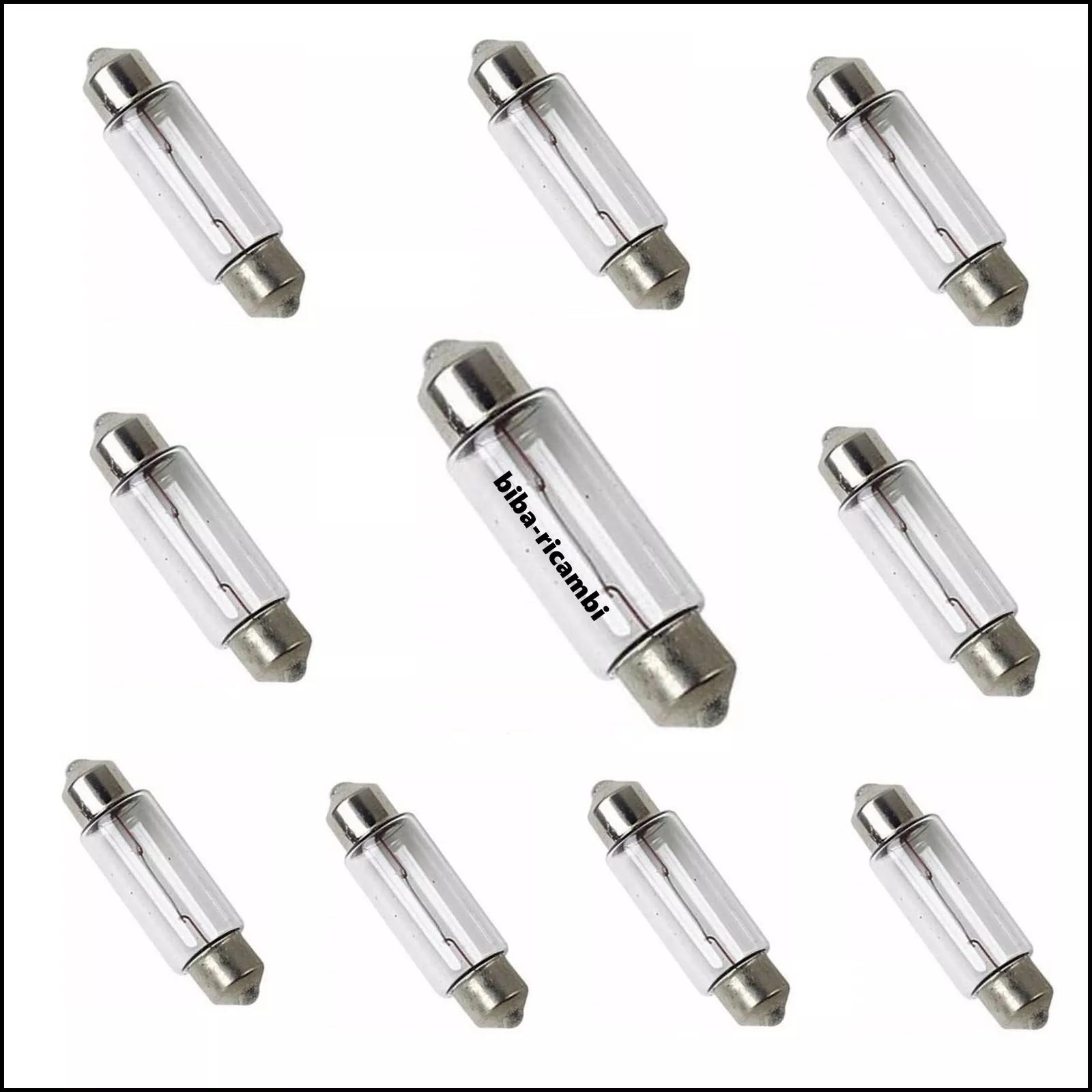 Lampadine Siluro 24V 3W SV-7 8x31mm (10pz) HELMER