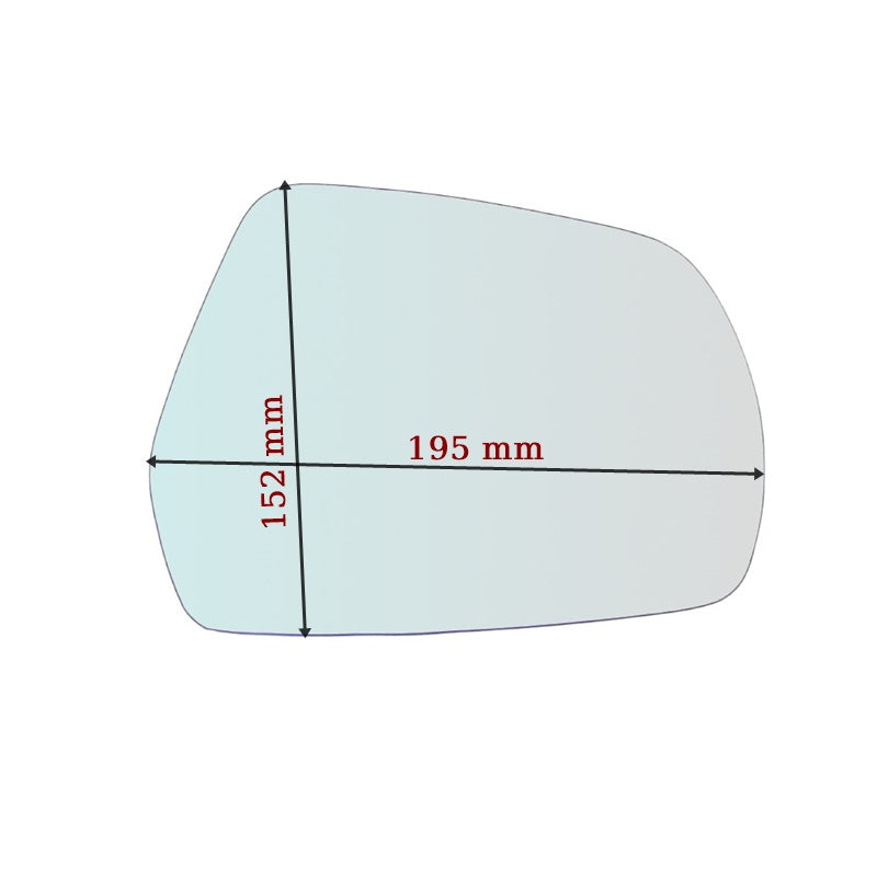 Vetro Specchio Retrovisore Lato SX-Guidatore Per Great Wall Steed II dal 2020>