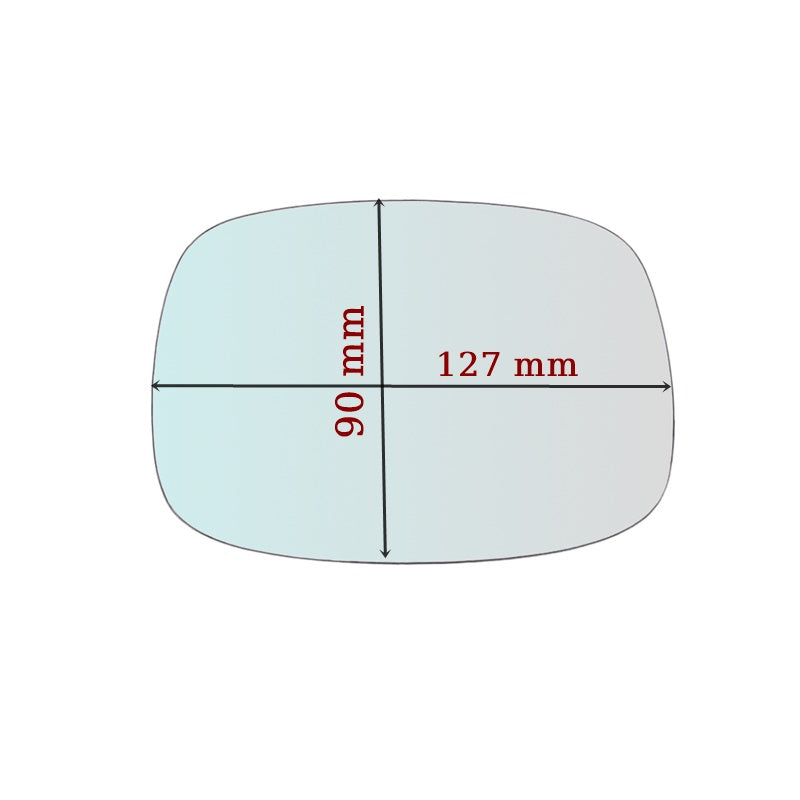 Vetro Specchio Retrovisore Lato SX Per Moto Piaggio Beverly 500 BIBA-RICAMBI