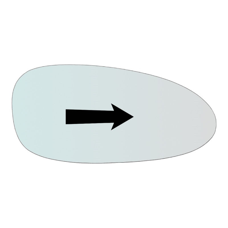 Vetro Specchio Retrovisore Lato DX Per Porsche Cayman I (987) solo 2005-2008