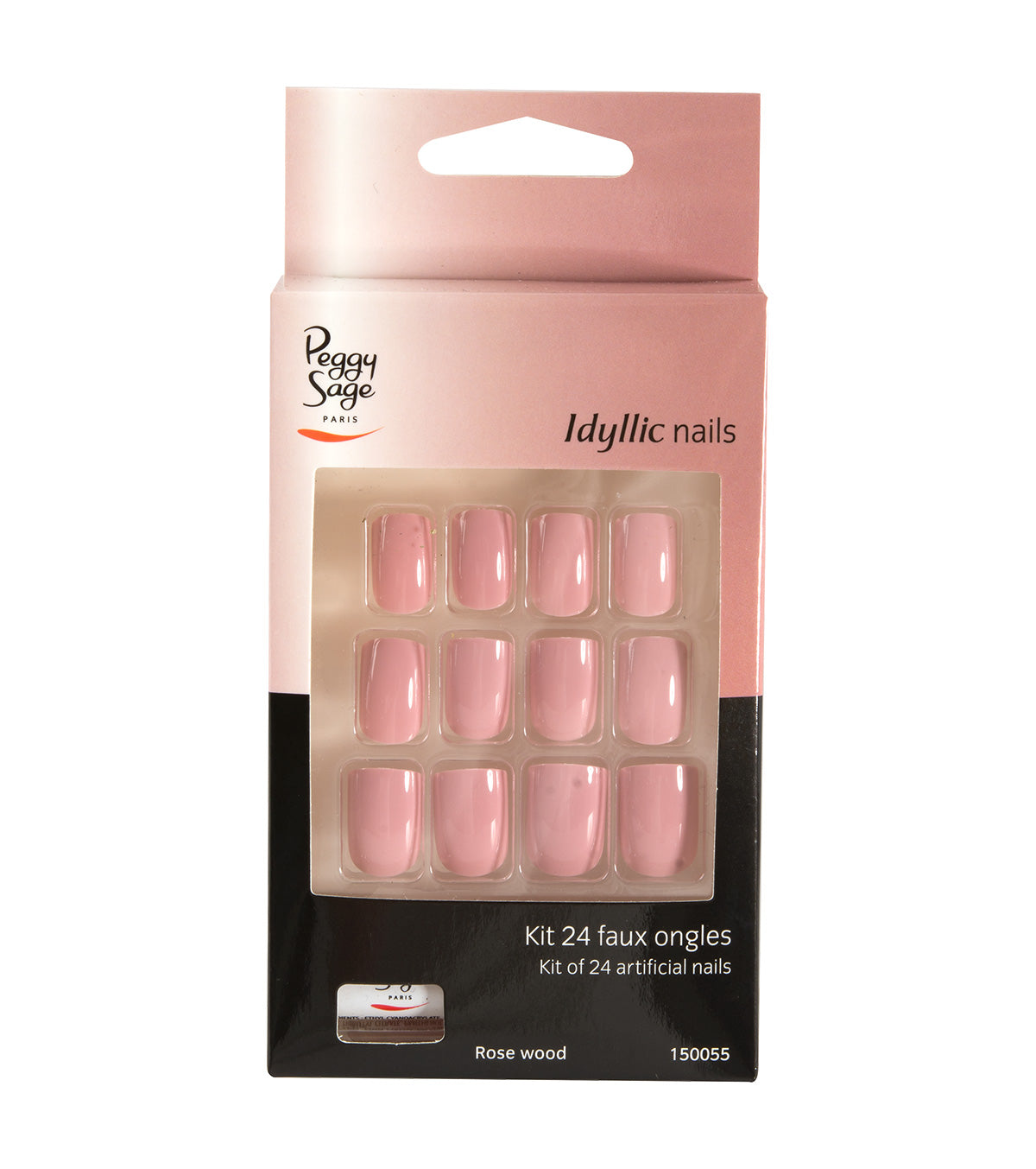 PEGGY SAGE SET 24 UNGHIE FINTE IDYLLIC NAILS - ROSE WOOD