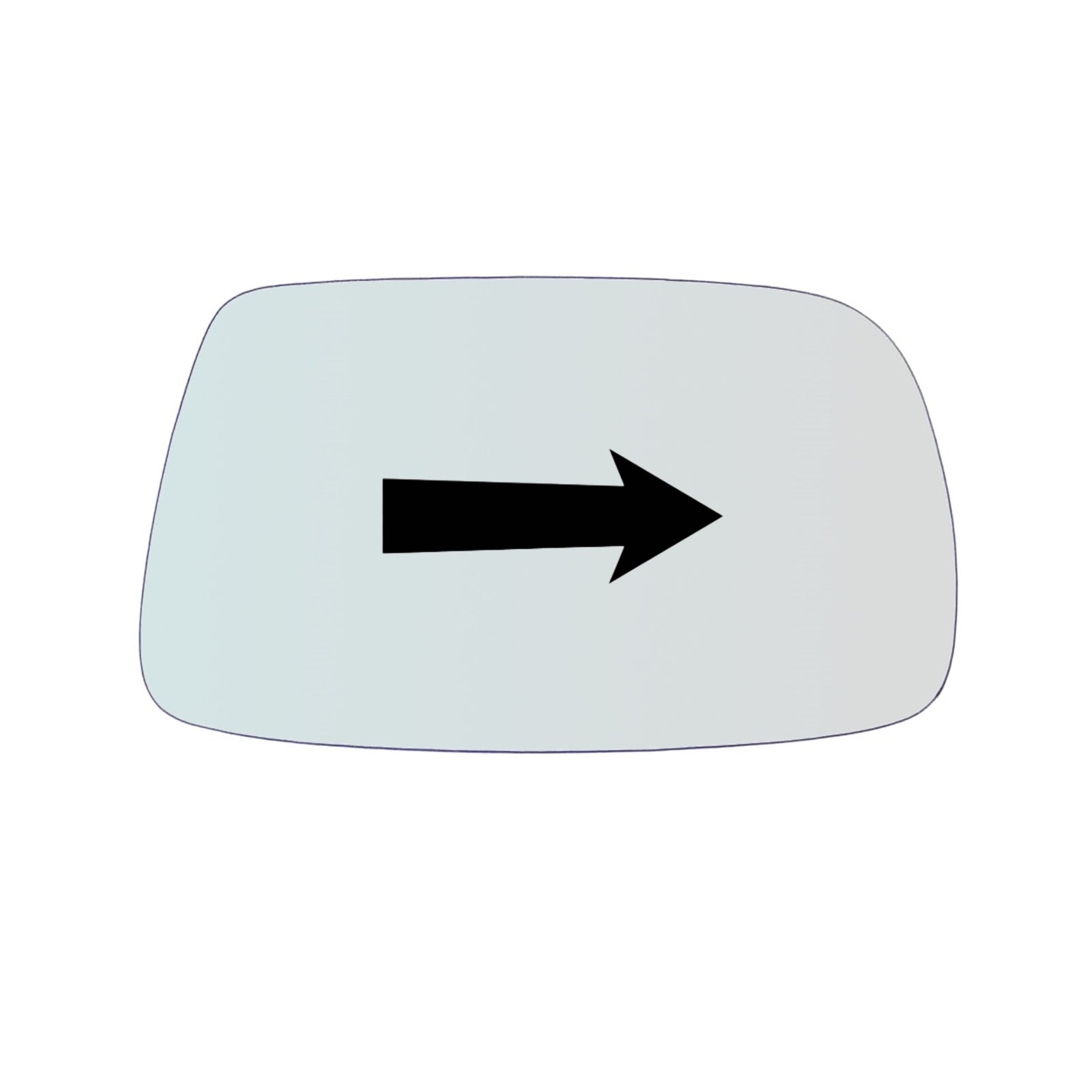 Vetro Specchio Retrovisore Lato DX Per Toyota Yaris I (P1) dal 1999-2005