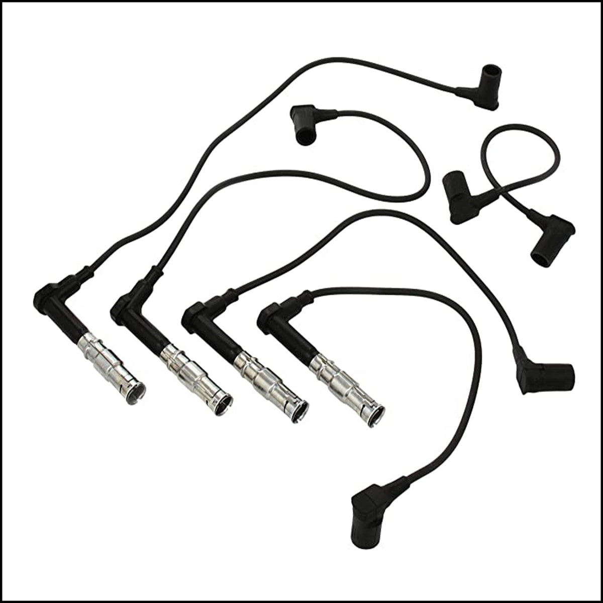 Kit 5 Cavi Candele Accensione Per Mercedes 190 E dal 1984-1993 BIBA-RICAMBI