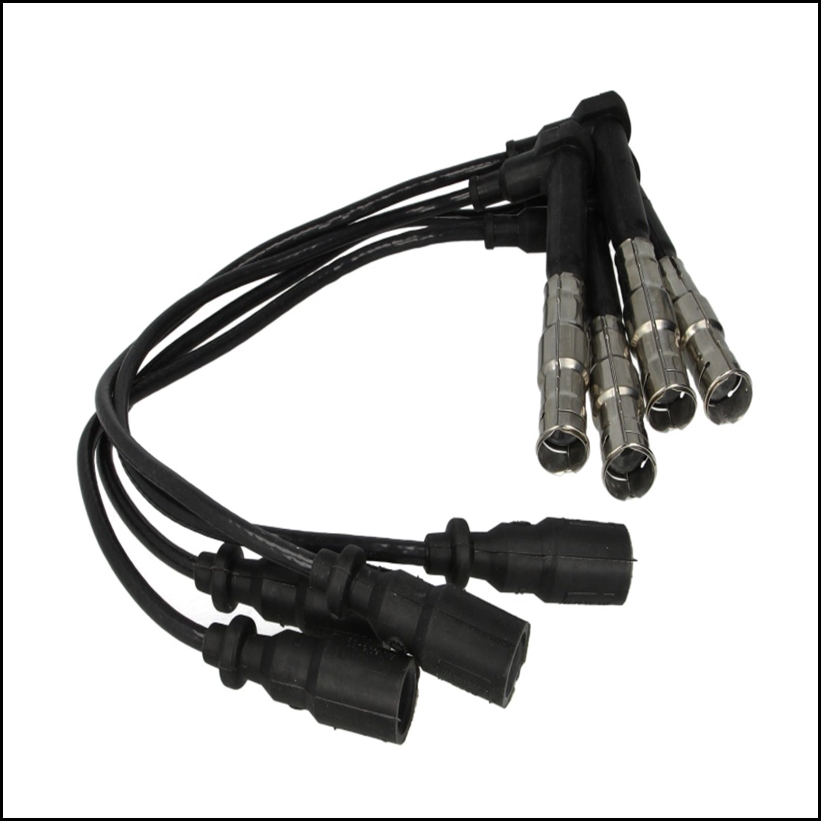 Kit 4 Cavi Candele Accensione Per Mercedes Classe C 200 dal 1994-1995 BIBA-RICAMBI