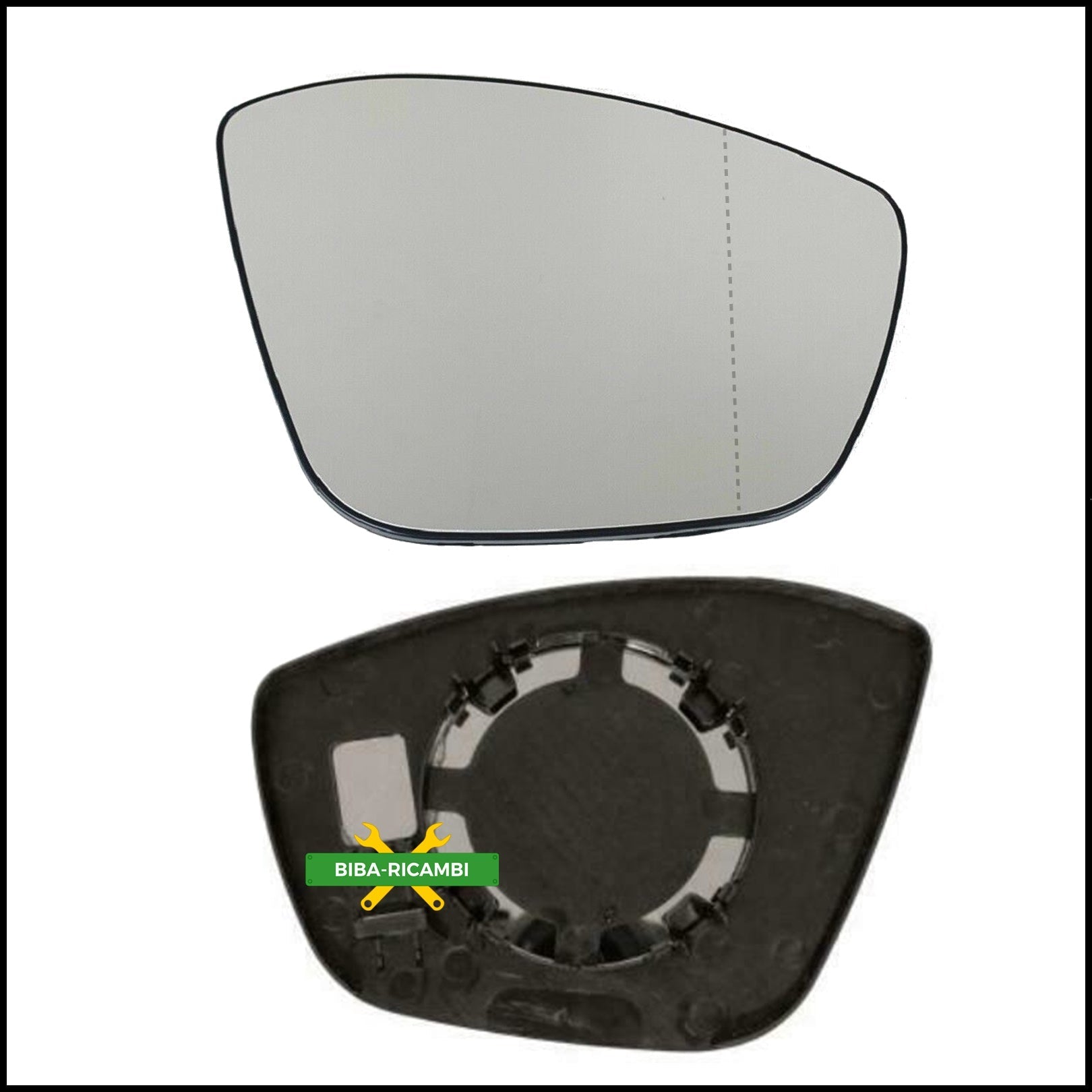 Piastra Specchio Retrovisore Asferico Lato Dx-Passeggero Per Citroen C3 III (SX) dal 2016> BIBA-RICAMBI