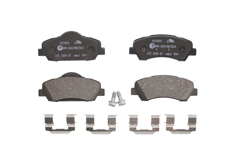 Kit 4 Pastiglie Freno Marca ATE Codice | 13.0460-3869.2 BIBA-RICAMBI
