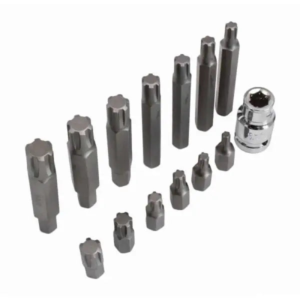 Chiave a bussola per viti con impronta RiBe esascanalata 14 Pezzi - BIBA-RICAMBI