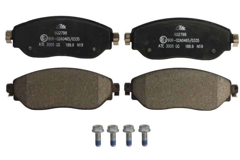 Kit 4 Pastiglie Freno Marca ATE Codice | 13.0460-2798.2 BIBA-RICAMBI