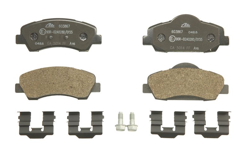 Kit 4 Pastiglie Freno Marca ATE Codice | 13.0460-3867.2 BIBA-RICAMBI