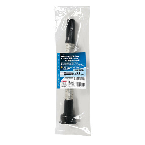 Travasatore flessibile per diesel - Ø 25 mm Lampa art.67019 BIBA-RICAMBI