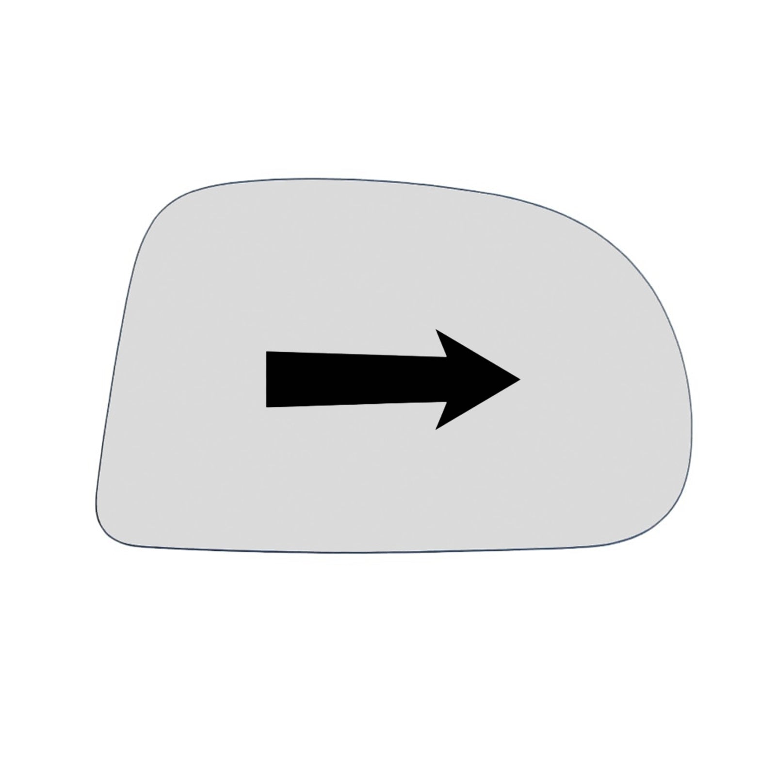 Vetro Specchio Retrovisore Lato DX-Passeggero Pe Hyundai Atos dal 1997>