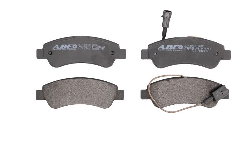 Kit 4 Pastiglie Freno Posteriori Compatibile Per Fiat Ducato (244) Dal 2002-2006 BIBA-RICAMBI