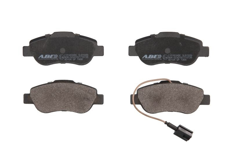 Kit 4 Pastiglie Freno Anteriori Compatibile Per Fiat Fiorino Dal 2007> BIBA-RICAMBI