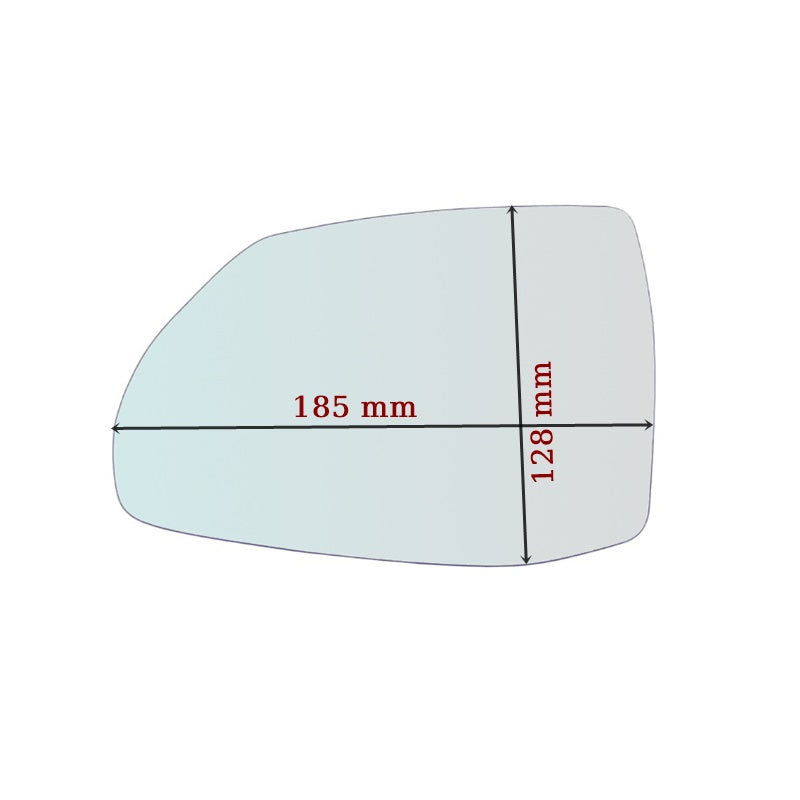 Vetro Specchio Retrovisore Lato SX-Guidatore Per Audi Q7 II dal 2020>