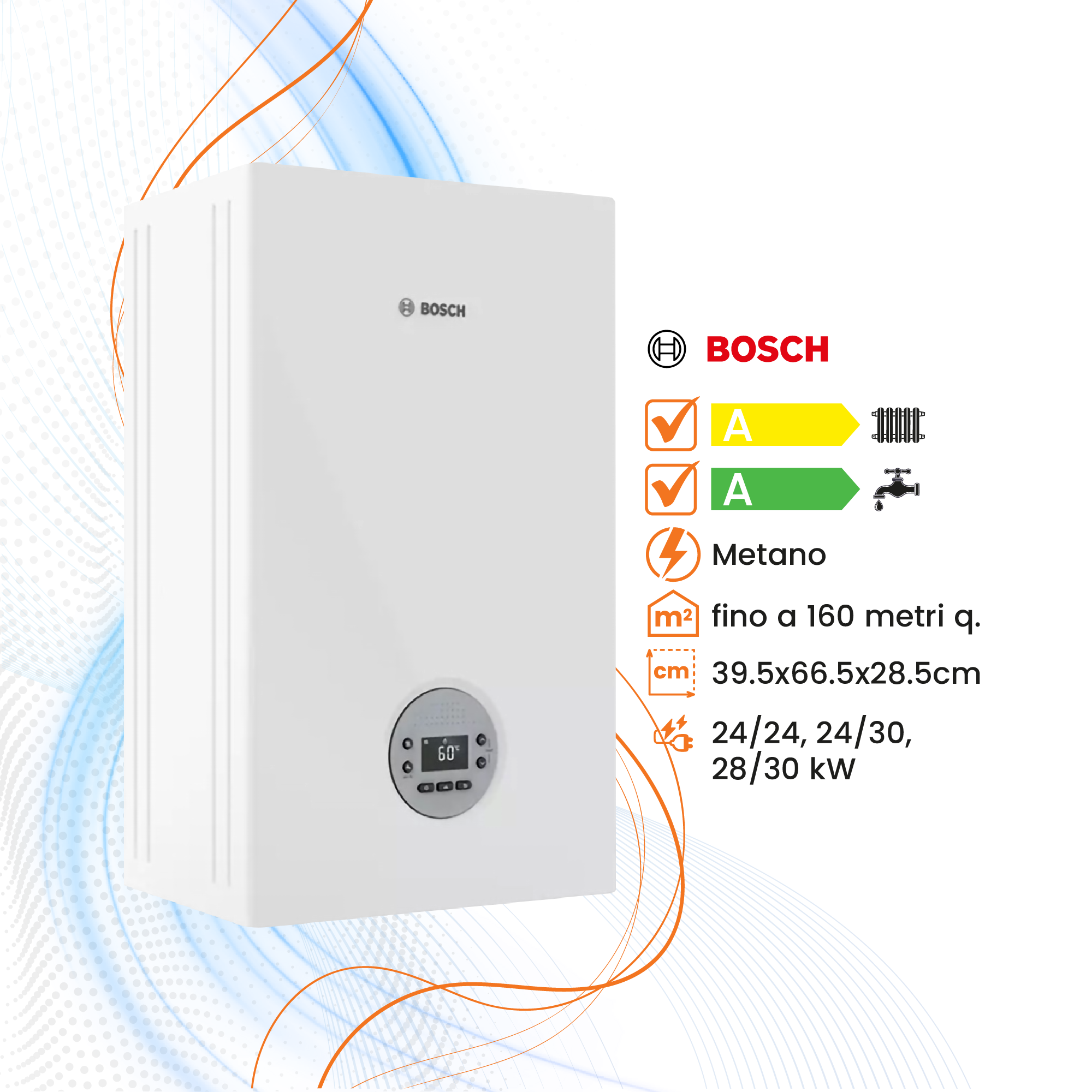 Caldaia Bosch Condens 1200W a Condensazione