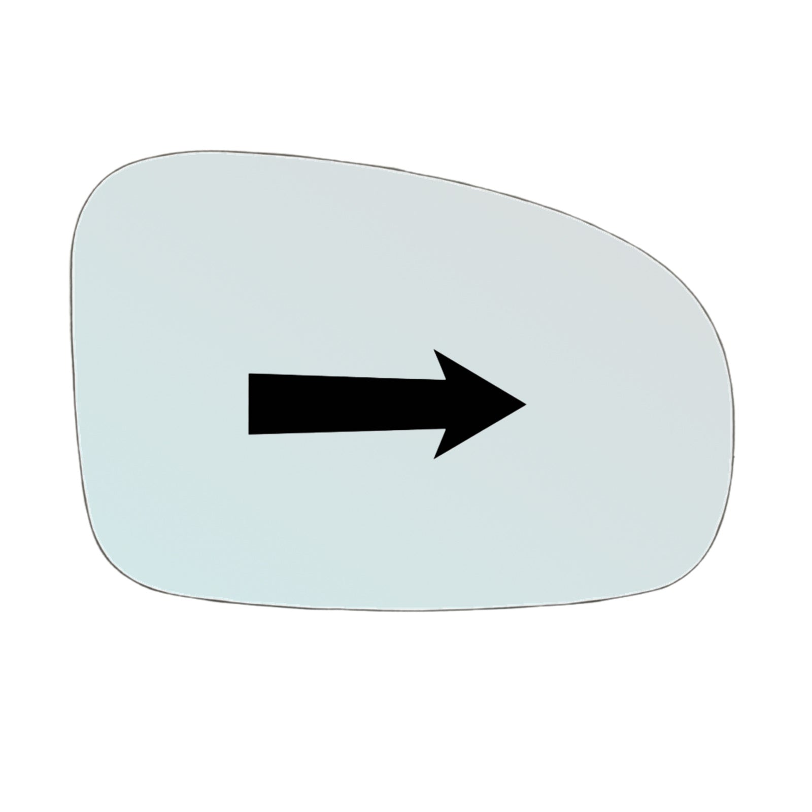 Vetro Specchio Retrovisore Lato DX Per Toyota VERSO S (P12) dal 2010-2016