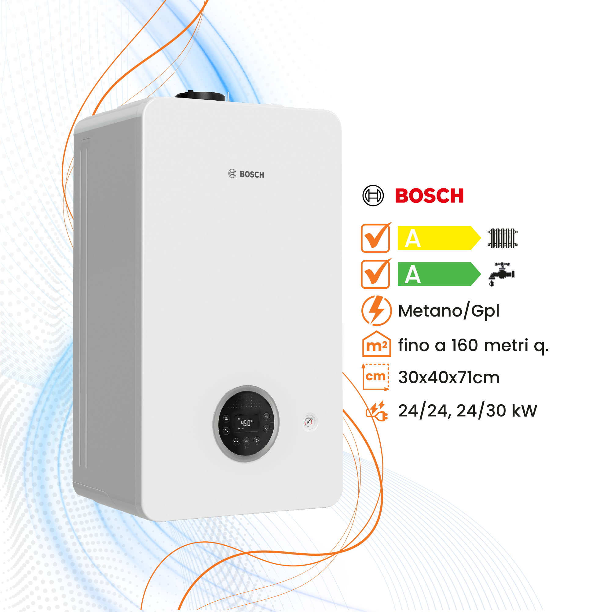 Caldaia Bosch Condens 2300W a Condensazione