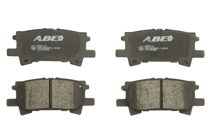Kit 4 Pastiglie Freno Posteriori Compatibile Per Toyota Harrier Dal 2005-2013 BIBA-RICAMBI