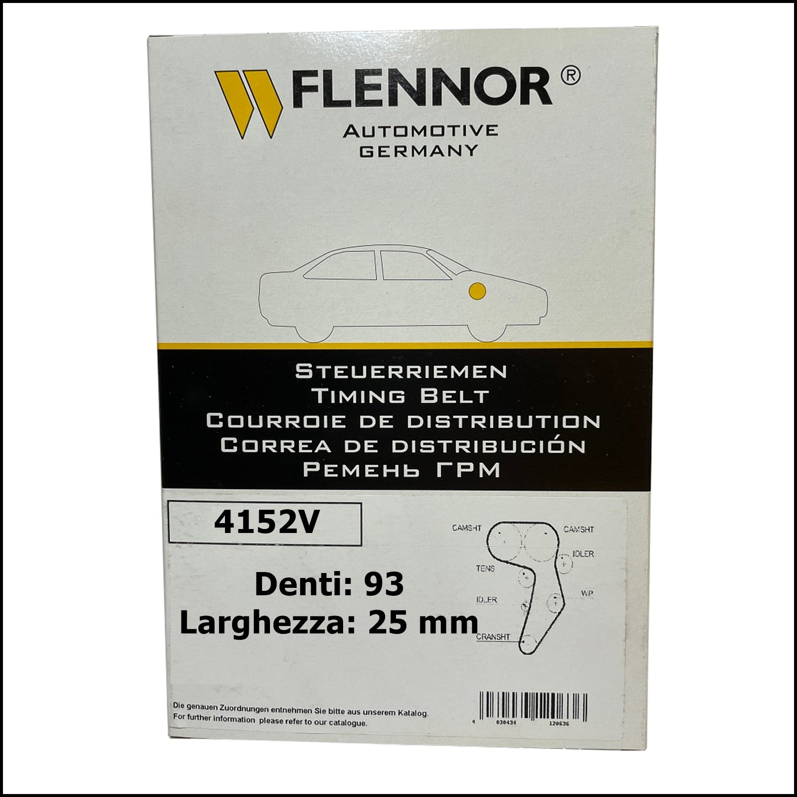 4152V Flennor Cinghia Distribuzione Daihatsu Charade | Terios BIBA-RICAMBI