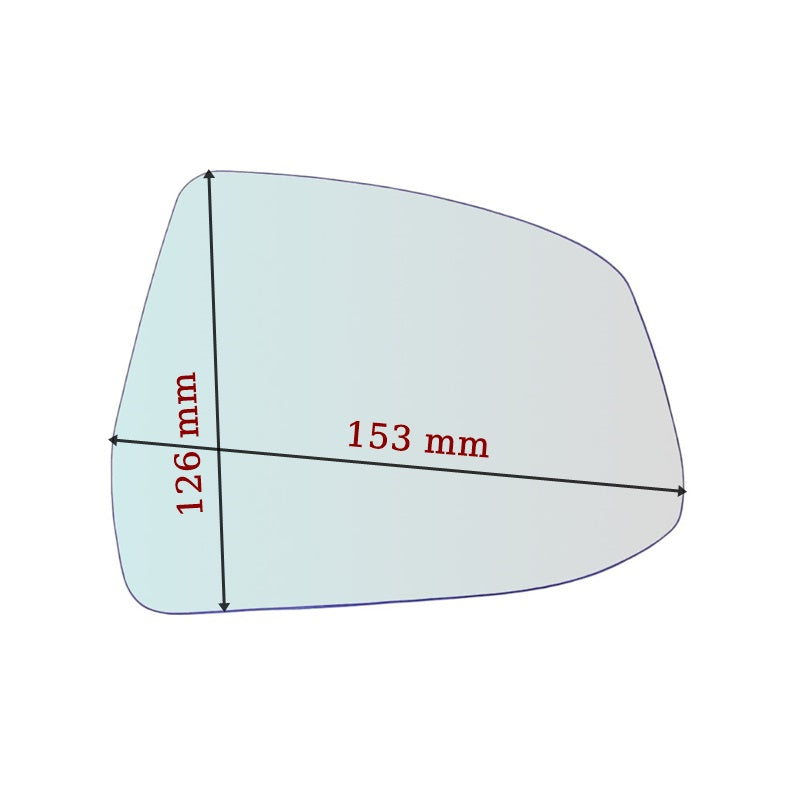 Specchio Adesivo Asferico Lato DX-Passeggero Per Ford Focus II (DA) solo 2007-2013