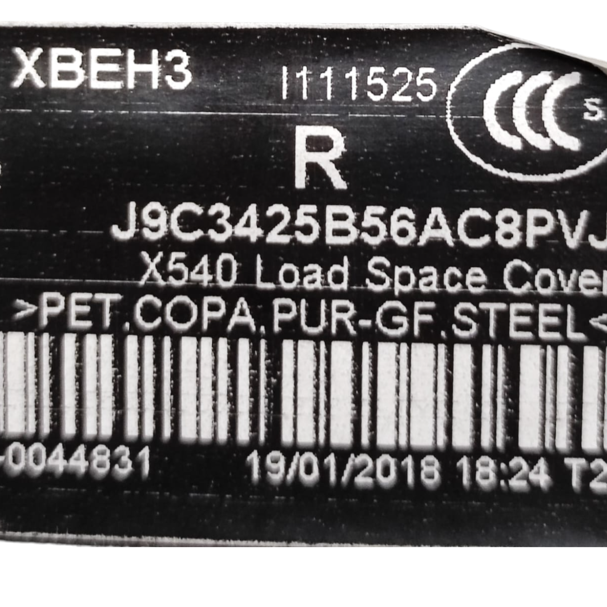 Cappelliera / ripiano jaguar e-pace cod: j9c3425b56ac (2017-)
