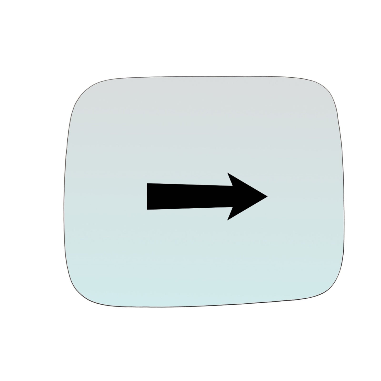 Vetro Specchio Asferico Lato DX-Passeggero Per Jeep Renegade (BU) dal 2014>...