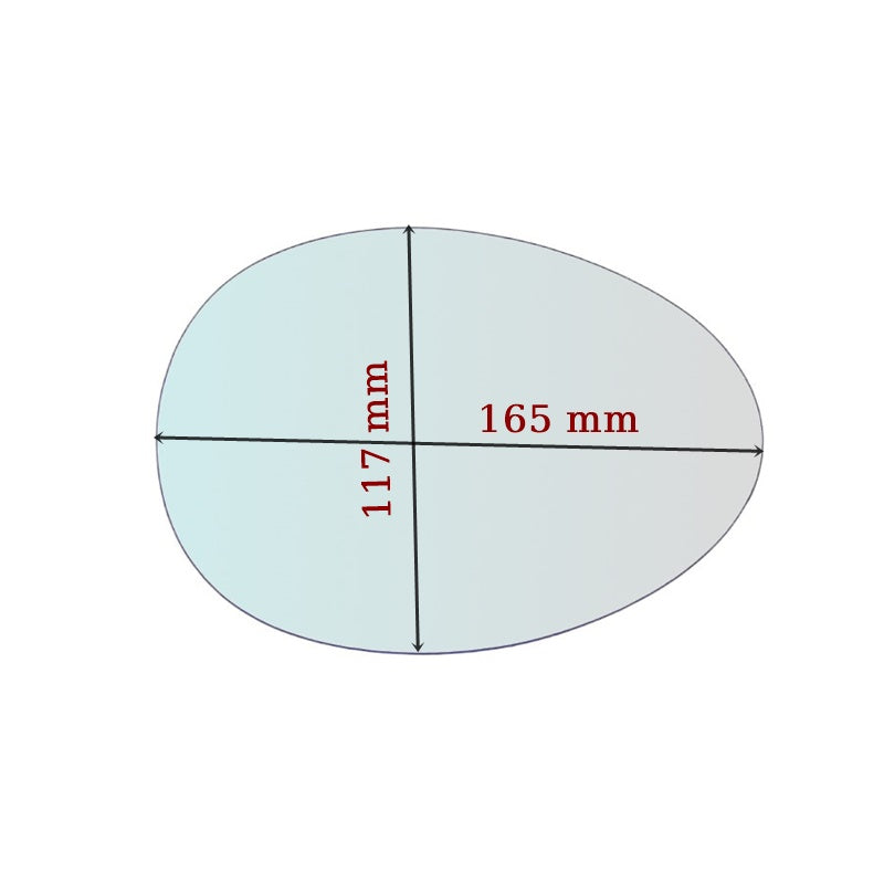 Vetro Specchio Retrovisore Lato DX Compatibile Per Mini (R55) Clubman dal 2006-2011