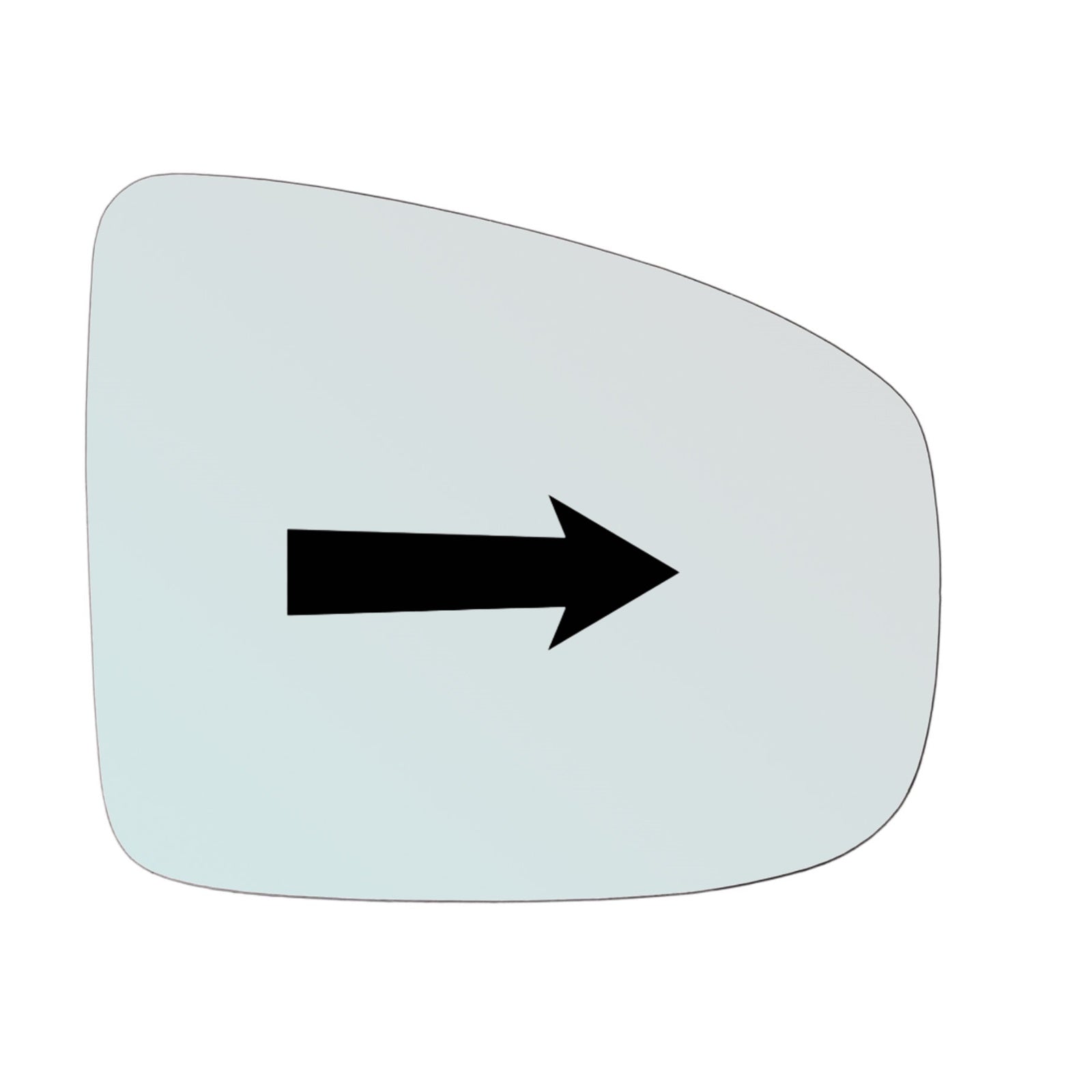 Vetro Retrovisore Asferico Lato DX Per Nissan MURANO II (Z51) dal 2007-2014