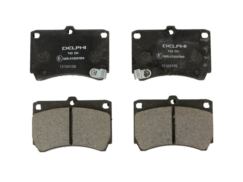 Kit 4 Pastiglie Freno Anteriori Compatibile Per Mazda MX-3 (EC) dal 1991-1993 BIBA-RICAMBI