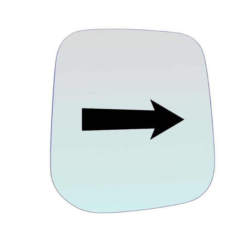 Vetro Specchio Retrovisore Lato DX-Passeggero Per Mitsubishi L200 (SOLO) 1996-1999...