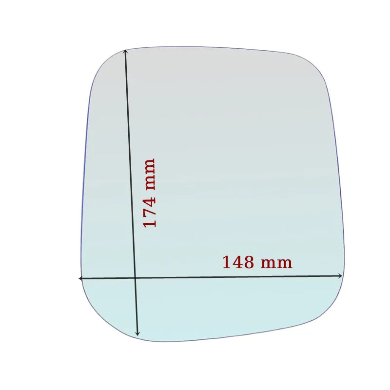 Vetro Specchio Retrovisore Lato SX-Guidatore Compatibile Per Mitsubishi L200 solo 1996-1999