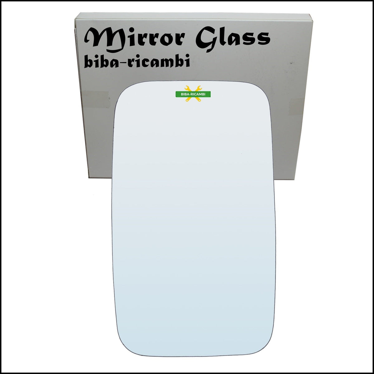 Vetro Specchio Retrovisore Lato Sx-Guidatore Per Mitsubishi Canter (360x160mm) BIBA-RICAMBI