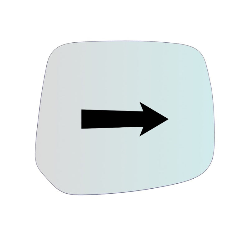 Vetro Specchio Retrovisore Lato DX-Passeggero Per Mitsubishi L200 I dal 1999-2006...