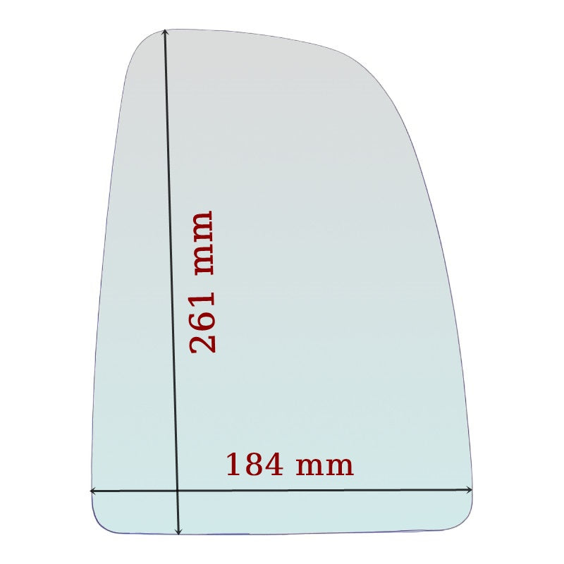 Piastra Retrovisore Superiore Lato SX-Guidatore Per Fiat Ducato III Dal 2006-2014