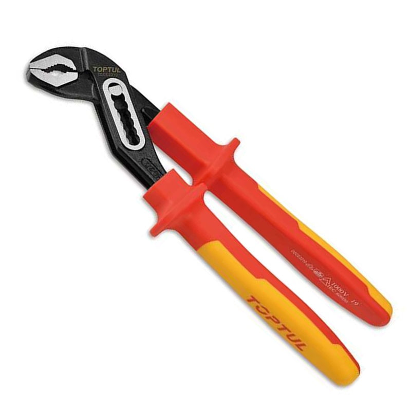 Pinza Poligrip Isolata VDE Lunghezza 250 mm | Marca Toptul BIBA-RICAMBI