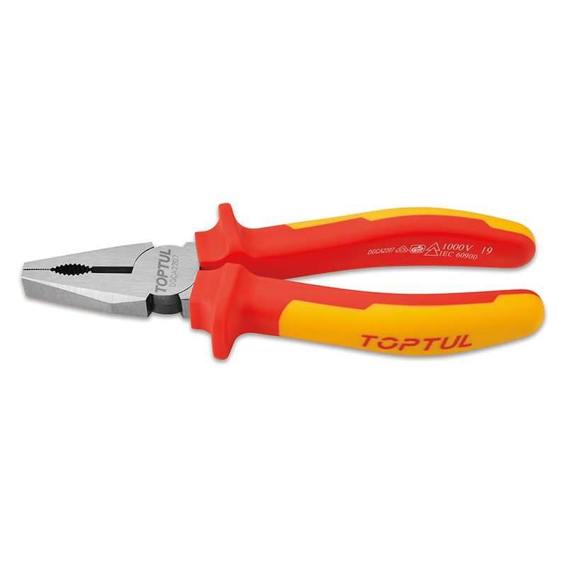 Pinza Universale Isolata VDE Lunghezza 200 mm | Marca Toptul BIBA-RICAMBI