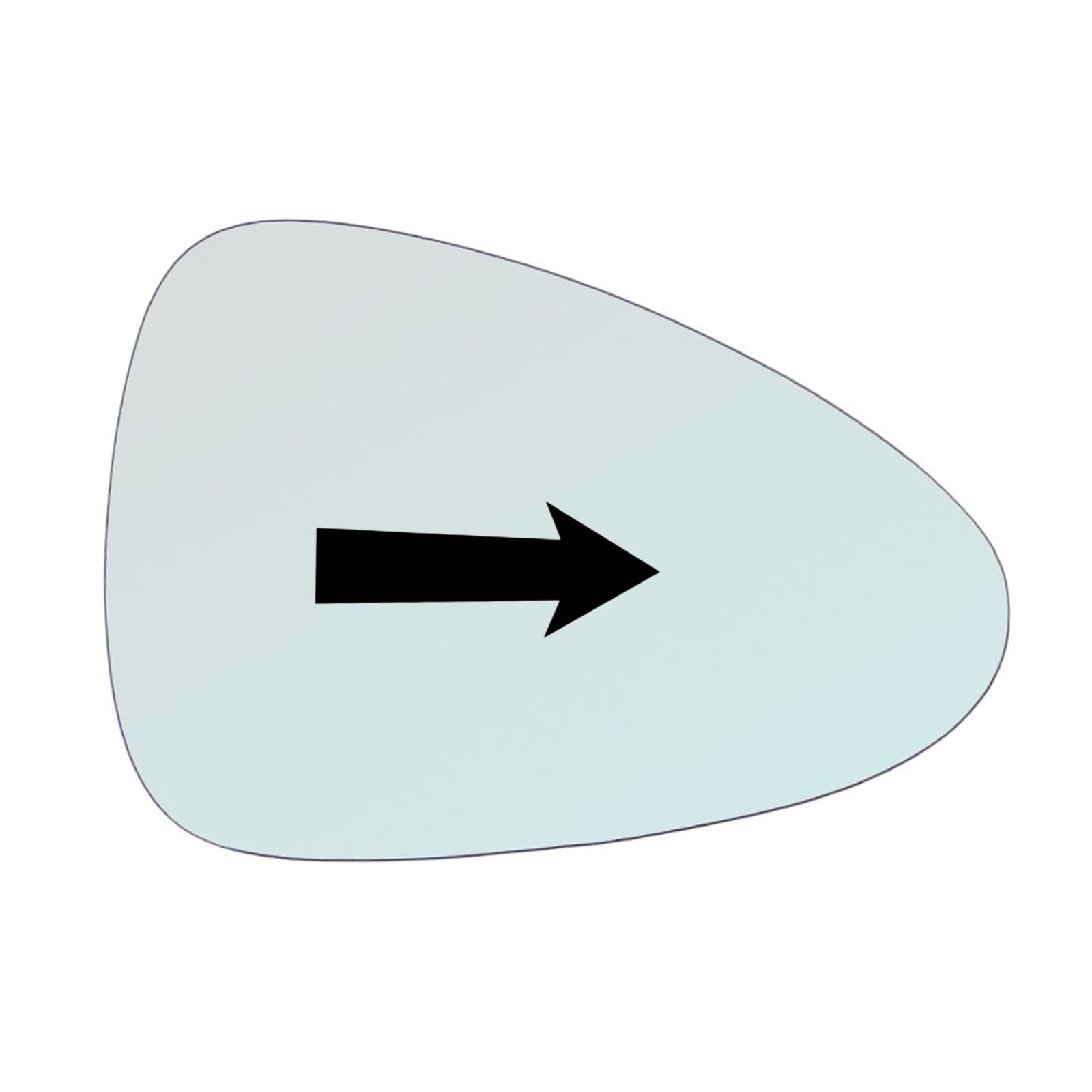 Vetro Asferico Lato DX-Passeggero Per Porsche PANAMERA (970) dal 2009-2017